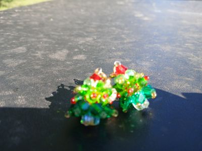 Beaded Tree Earrings