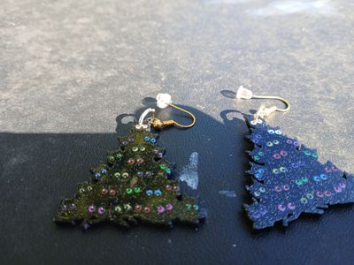 Cat Eye Tree Earrings