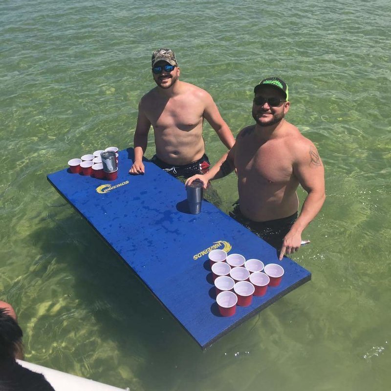 WavePad Single Beer Pong Water Raft WavePad Single Beer Pong Water Raft