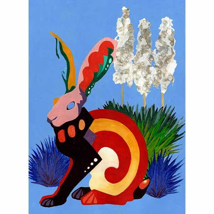 &quot;Black Tailed Jackrabbit&quot; print, Sonoran Birds series