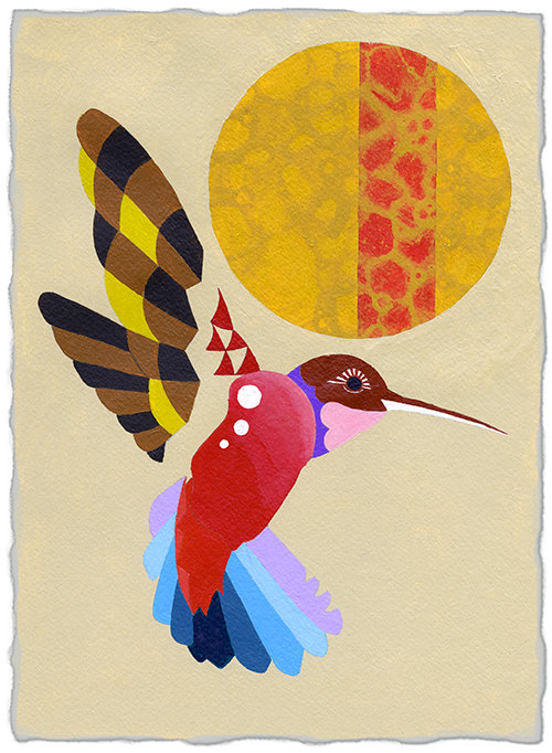 &quot;Blue-Throated Hummingbird&quot; print, Sonoran Birds series