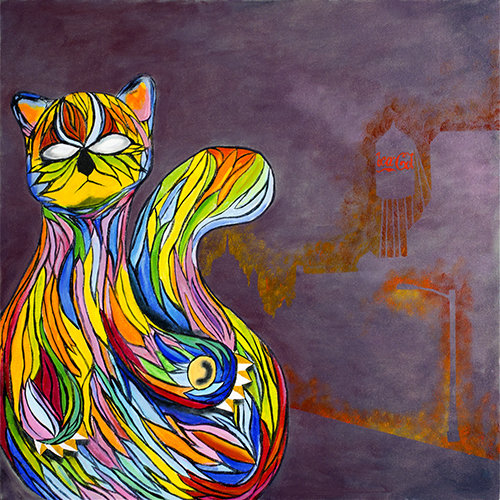 &quot;Cat&quot; print, Street Menagerie series