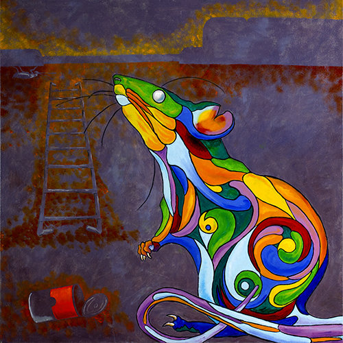 &quot;Rat&quot; print, Street Menagerie series