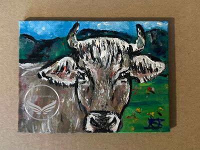 Kunstbild Beauty Cow Bio