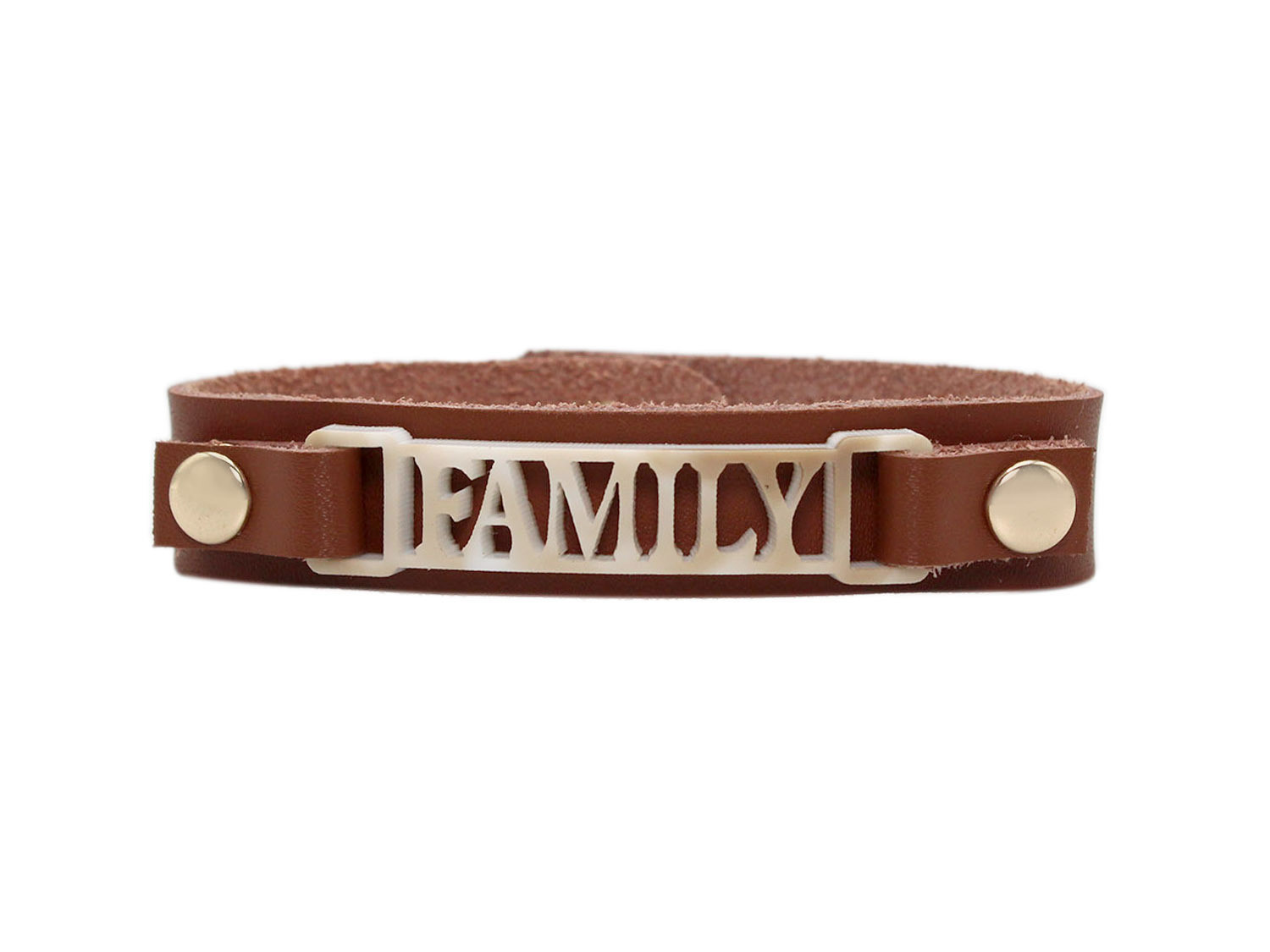 Metropolitan Cuff with Zoe Style Plaque "Family"