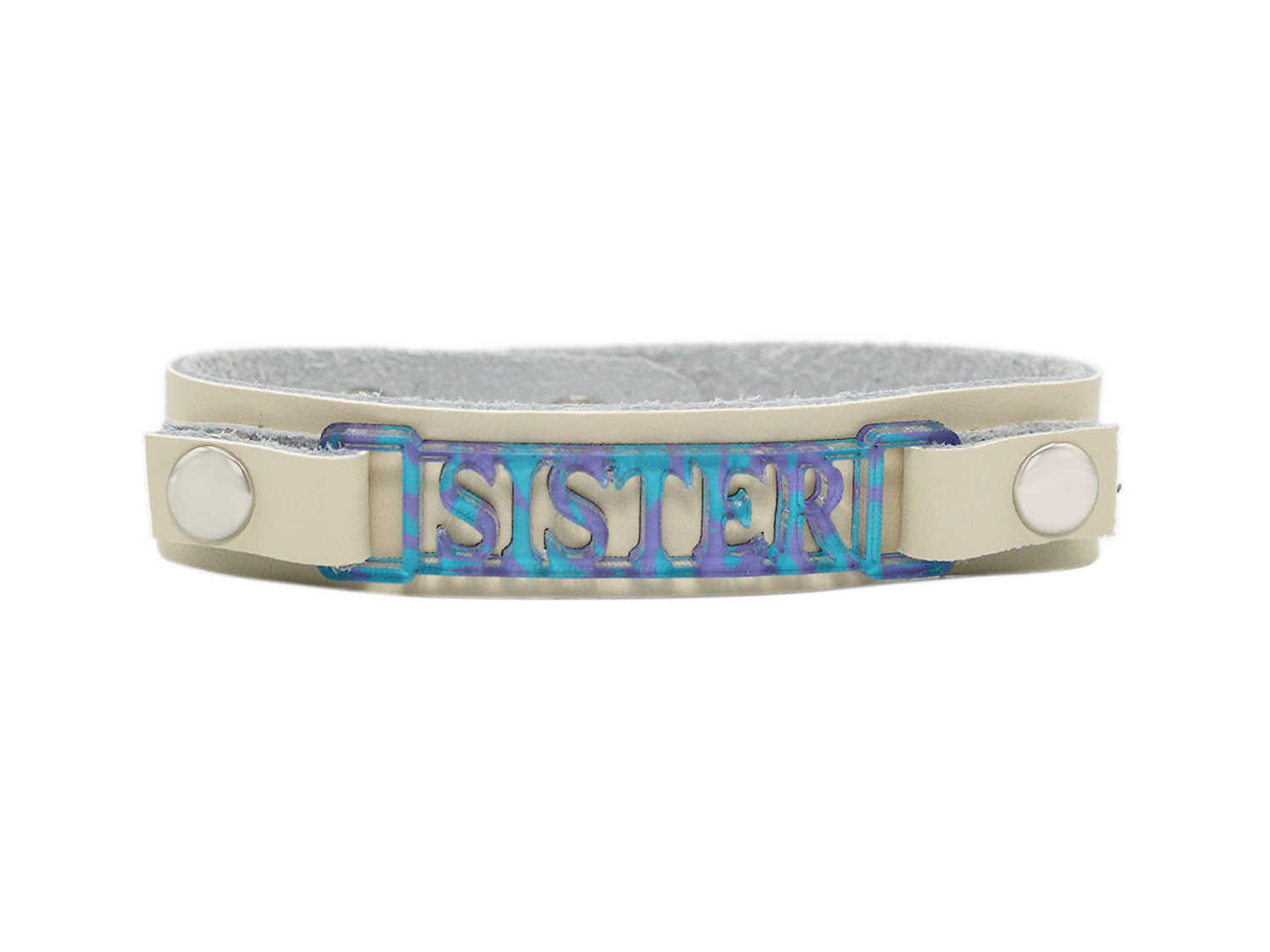 Metropolitan Cuff with Zoe Style Plaque "Sister"