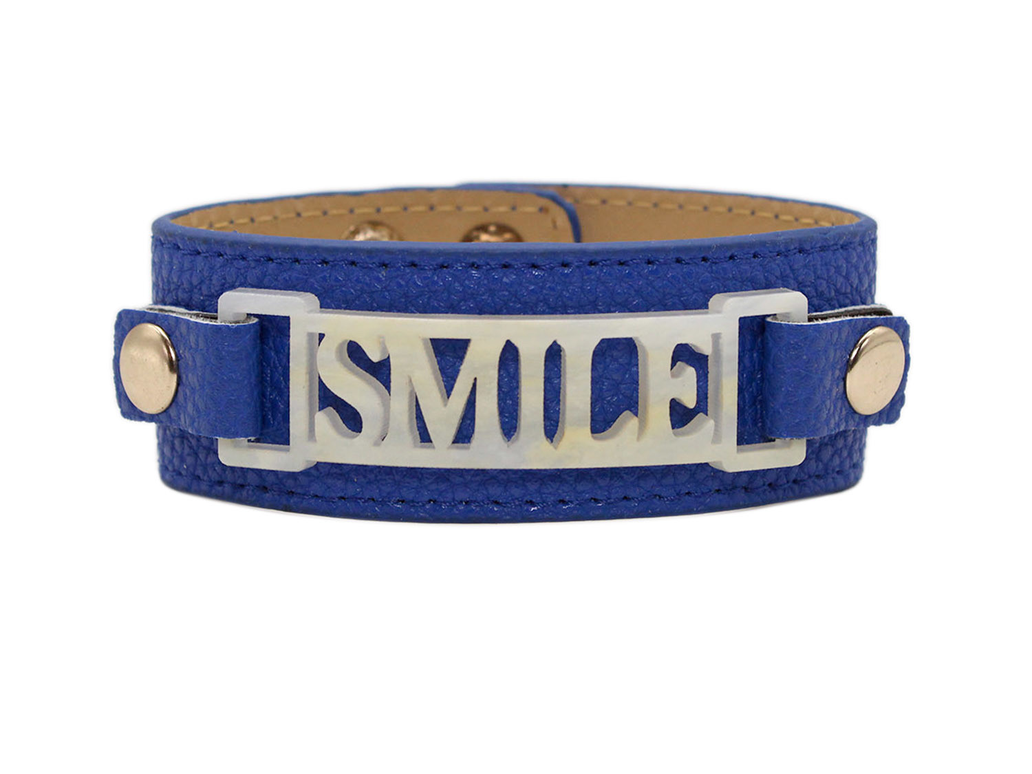 Classic Cuff Blue Clearance with Smile Plaque