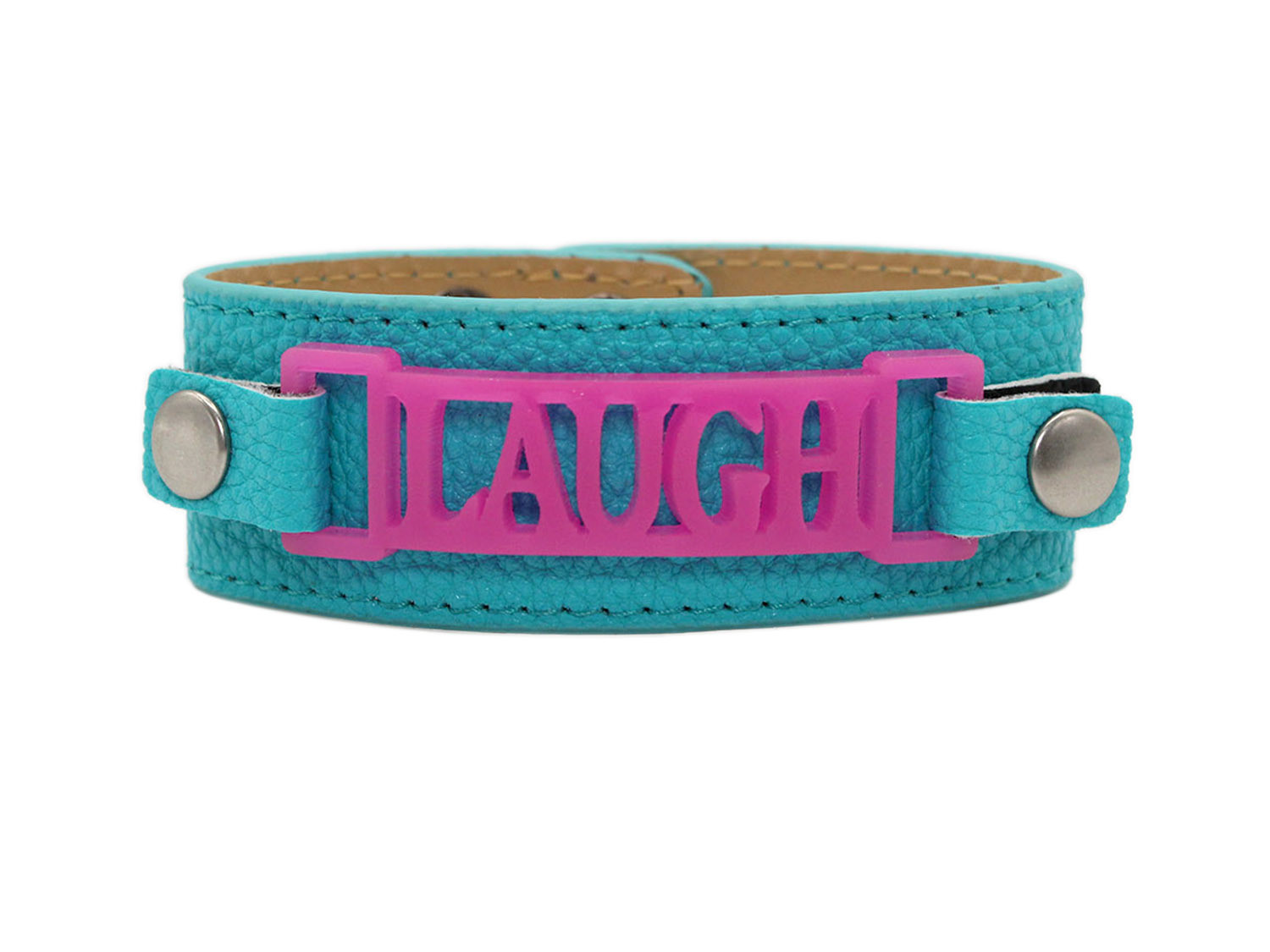 Classic Cuff Turquoise Clearance with Laugh Plaque