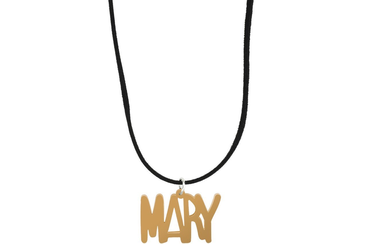 Name Style 1 with Suede Leather Cord Necklace