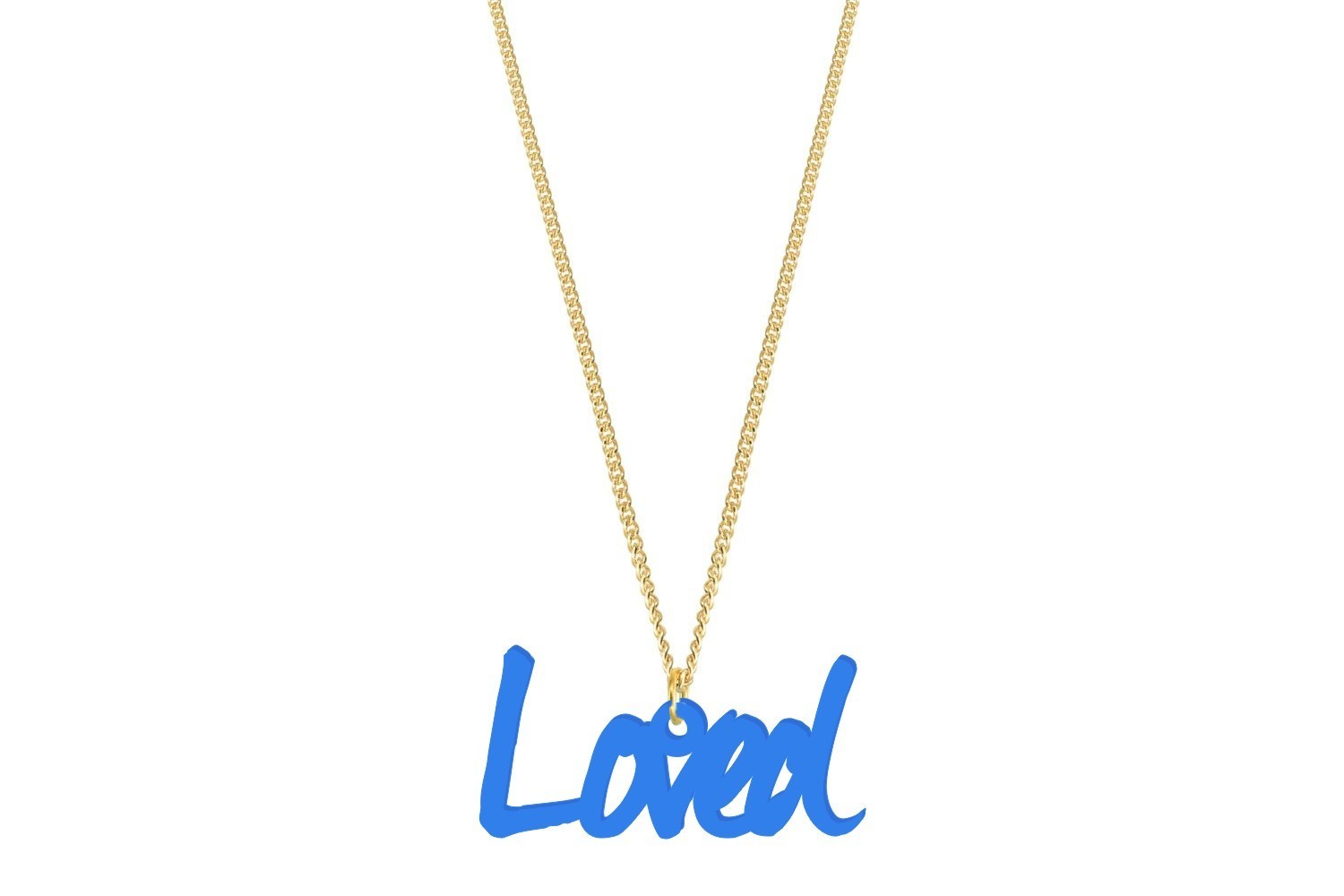 Custom Word Style 1 with Chain Necklace
