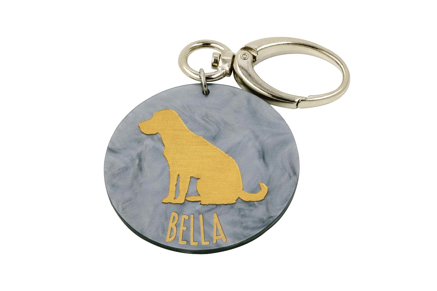 Dog Breed with Dog Name Key Clip