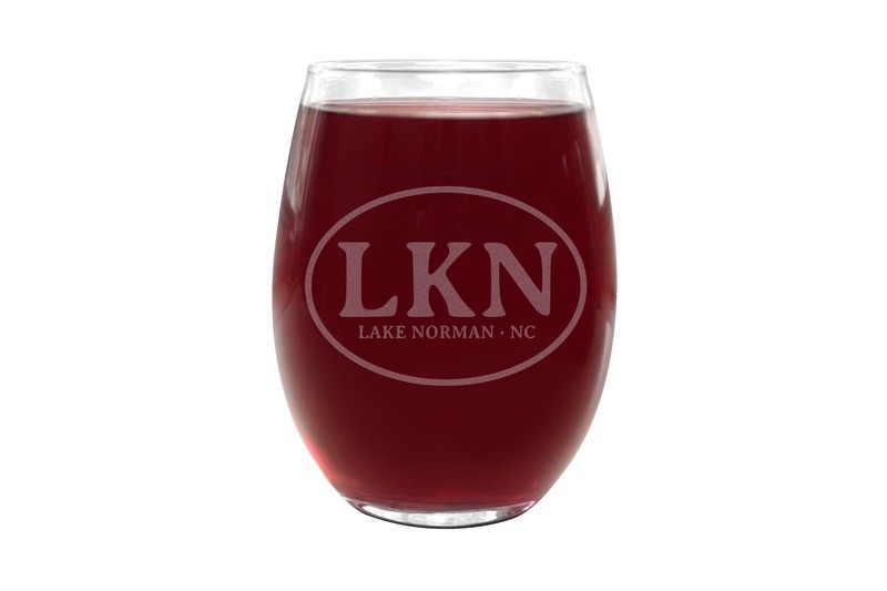 Custom Initials or Airport Code Stemless Wine Glasses