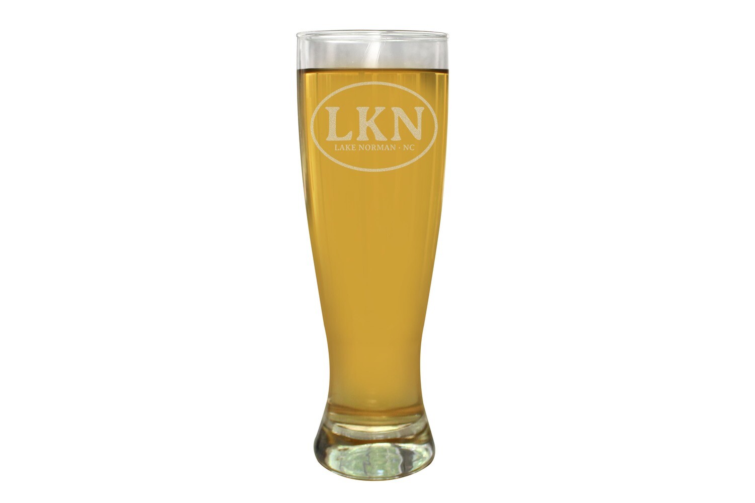 Custom Initials or Airport Code Custom Pilsner Beer Glass 16 oz