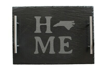 Home Customized w/State Image Slate Serving Tray