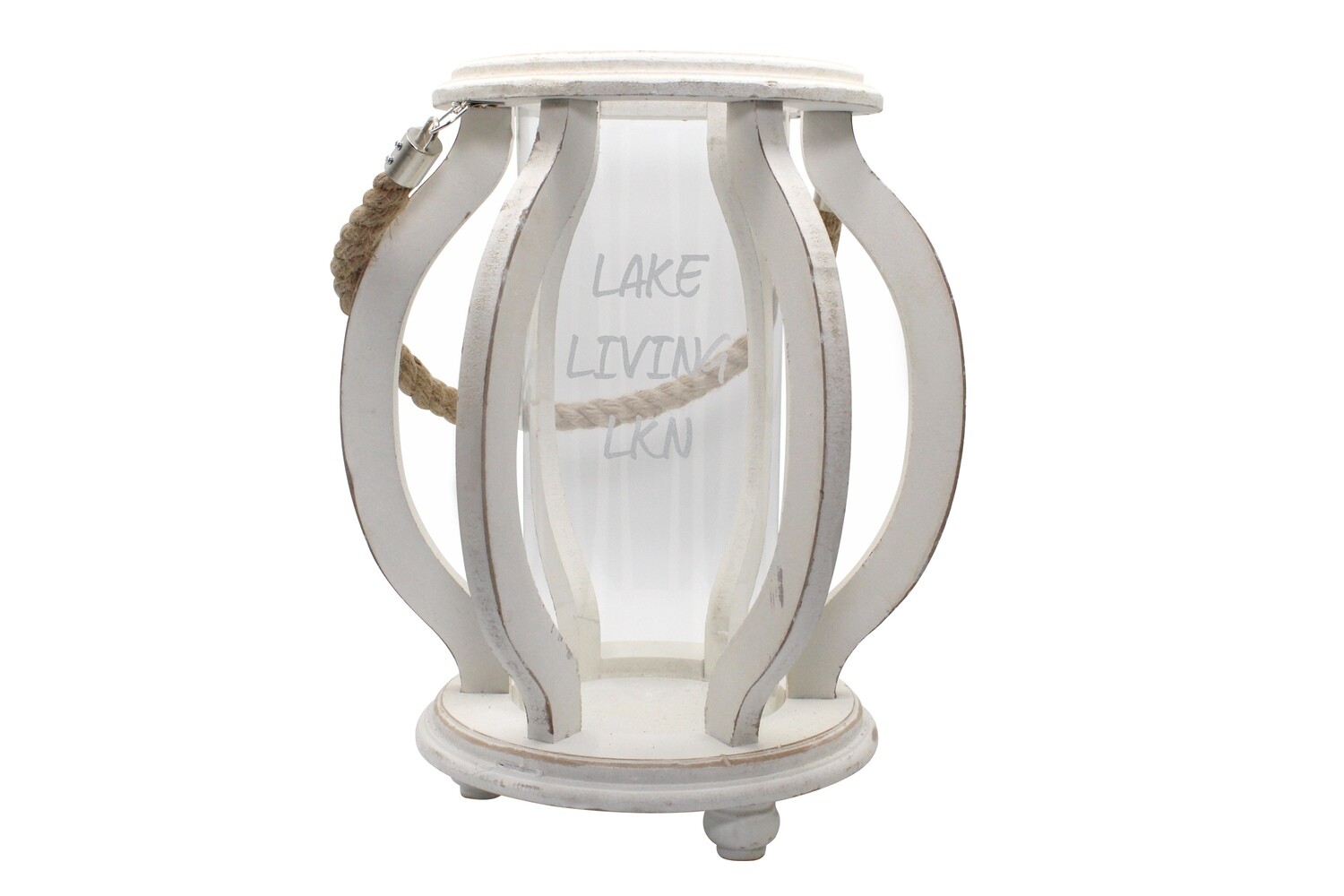 Personalized Wood Cutout Lantern with Saying