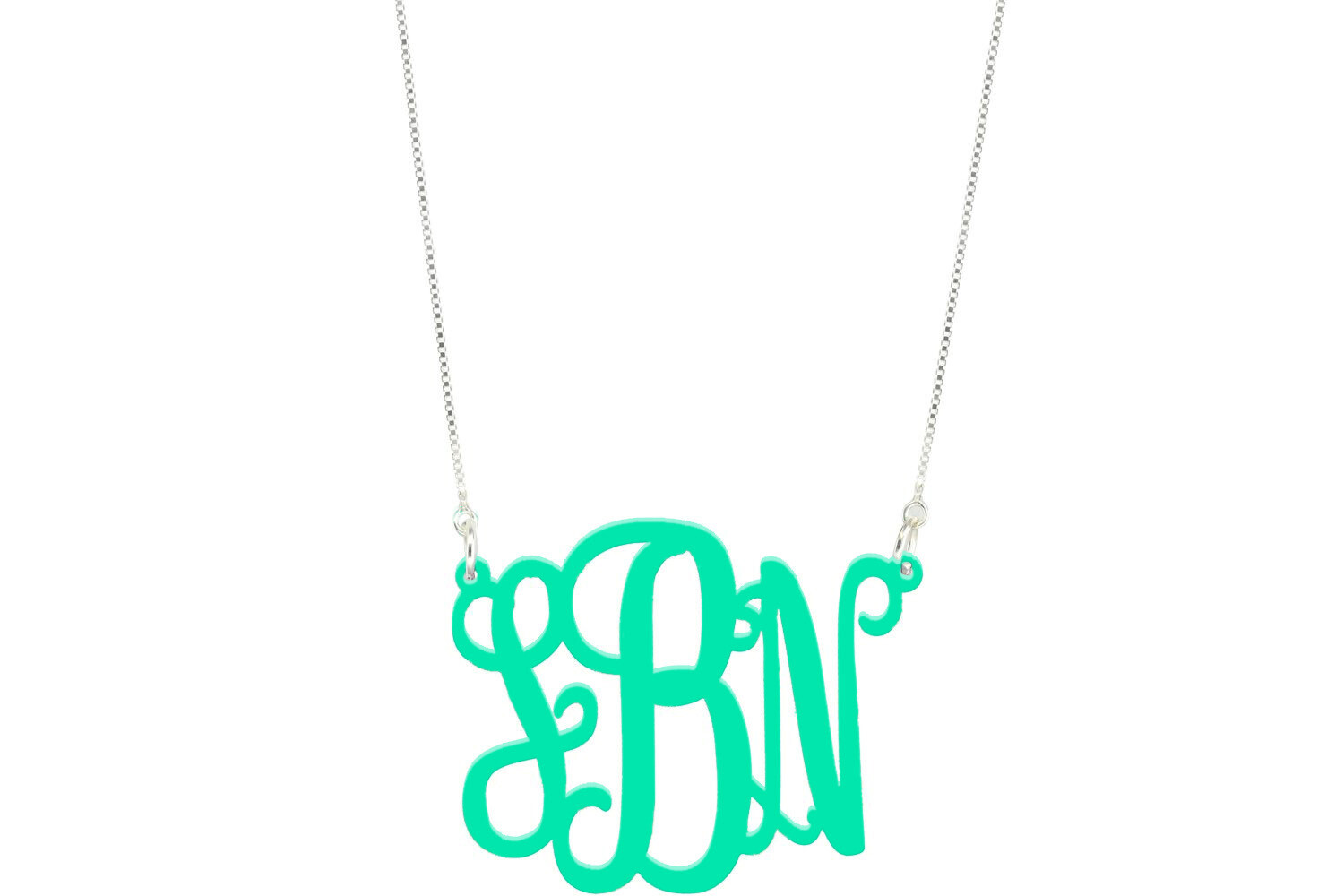 Basic Script Monogram with Duo Necklace