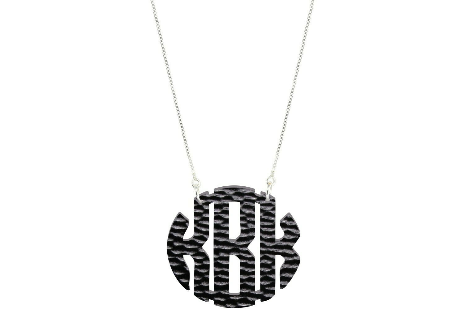 Clean Block Monogram with Duo Necklace