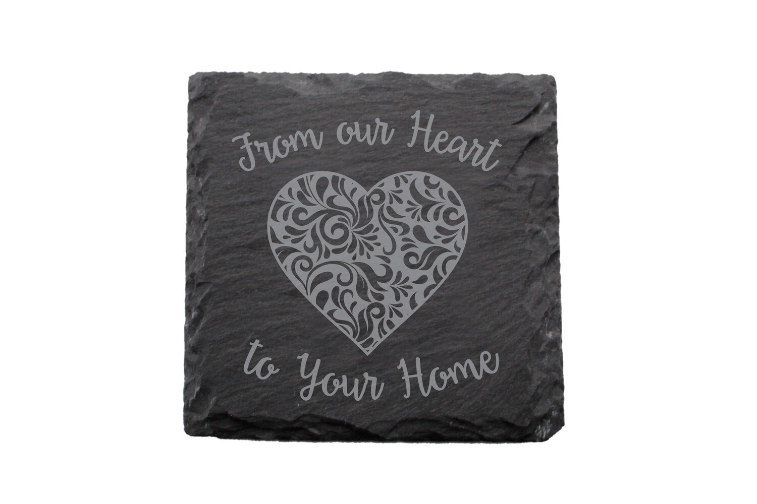 From our Heart to Your Home Slate Coaster Set