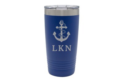 Anchor w/Rope & Customized Location Insulated Tumbler 20 oz