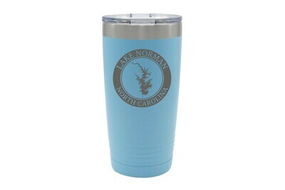 Body of Water w/Circle & Customized Location Insulated Tumbler 20 oz