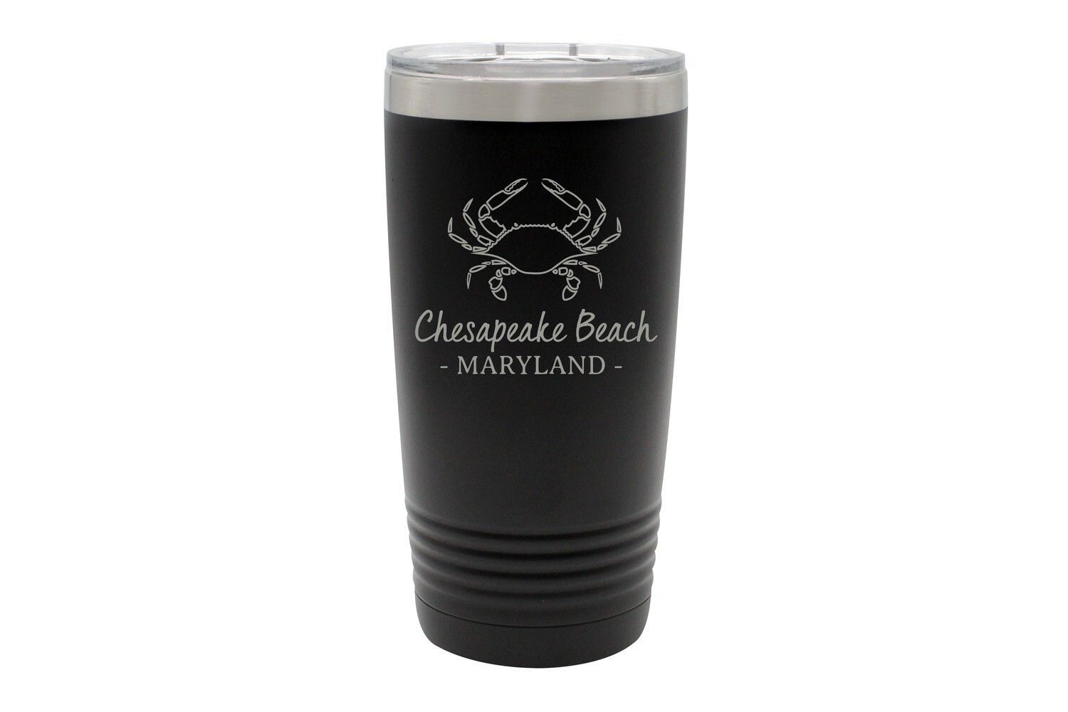 Crab Outline & Customized Location Insulated Tumbler 20 oz
