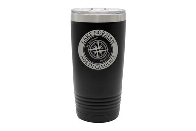 Custom Location with Latitude & Longitude in Circle Insulated Tumbler 20 oz