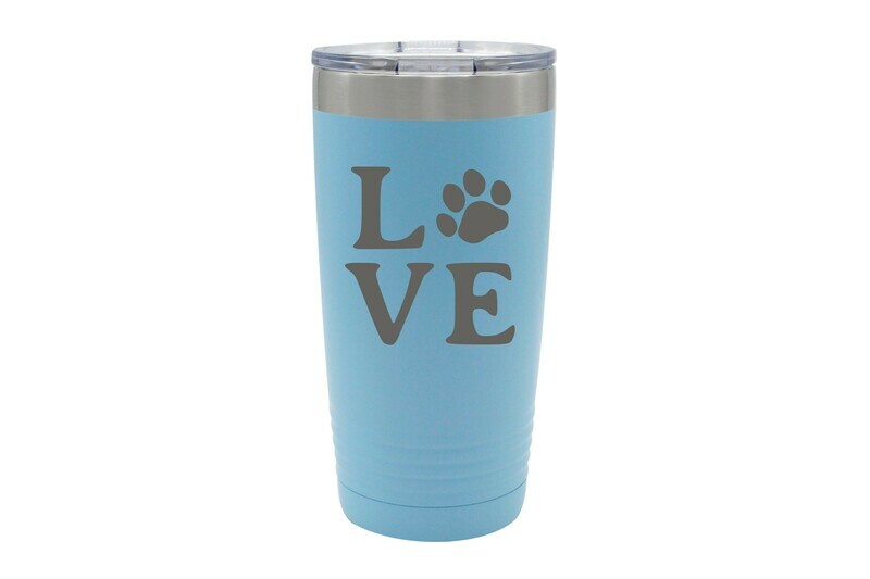 Love Customized with Dog or Cat Print Insulated Tumbler 20 oz