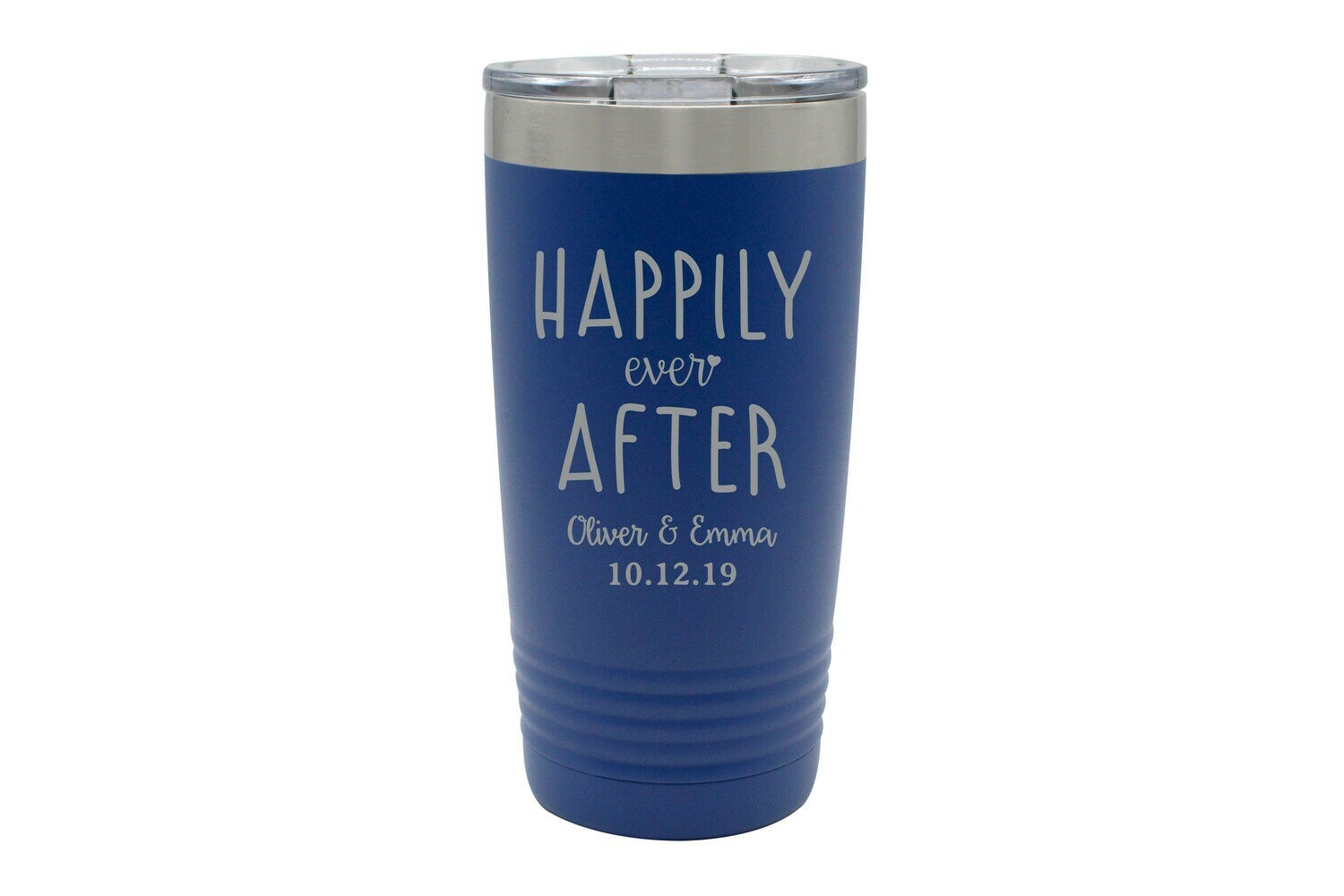 Custom Happily Ever After with Names & Date Insulated Tumbler 20 oz