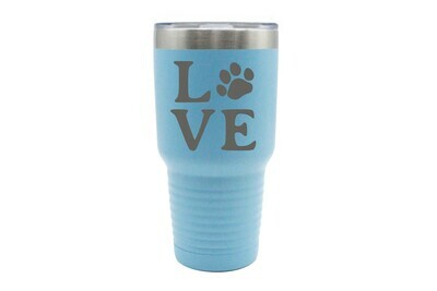 Love Customized with Dog or Cat Print Insulated Tumbler 30 oz