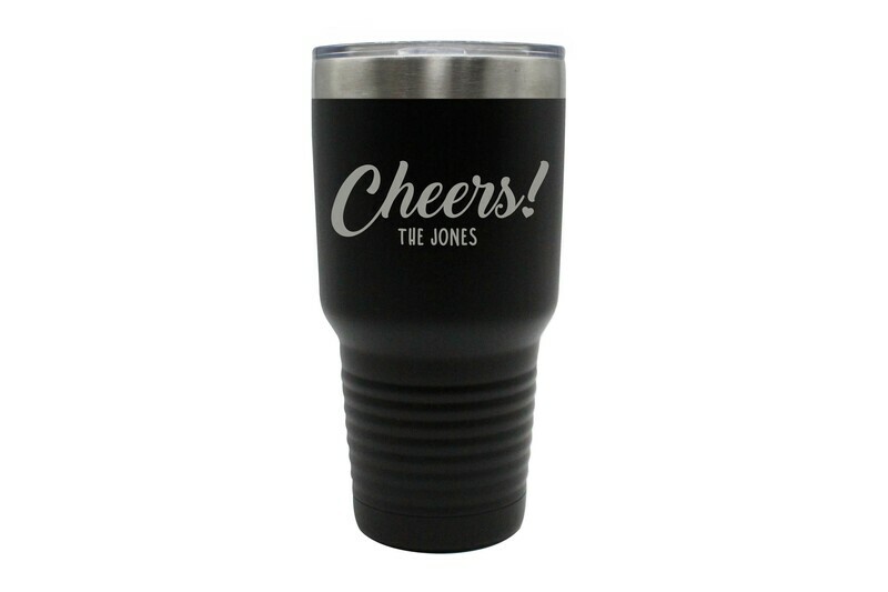 Custom Cheers w/Name Insulated Tumbler 30 oz