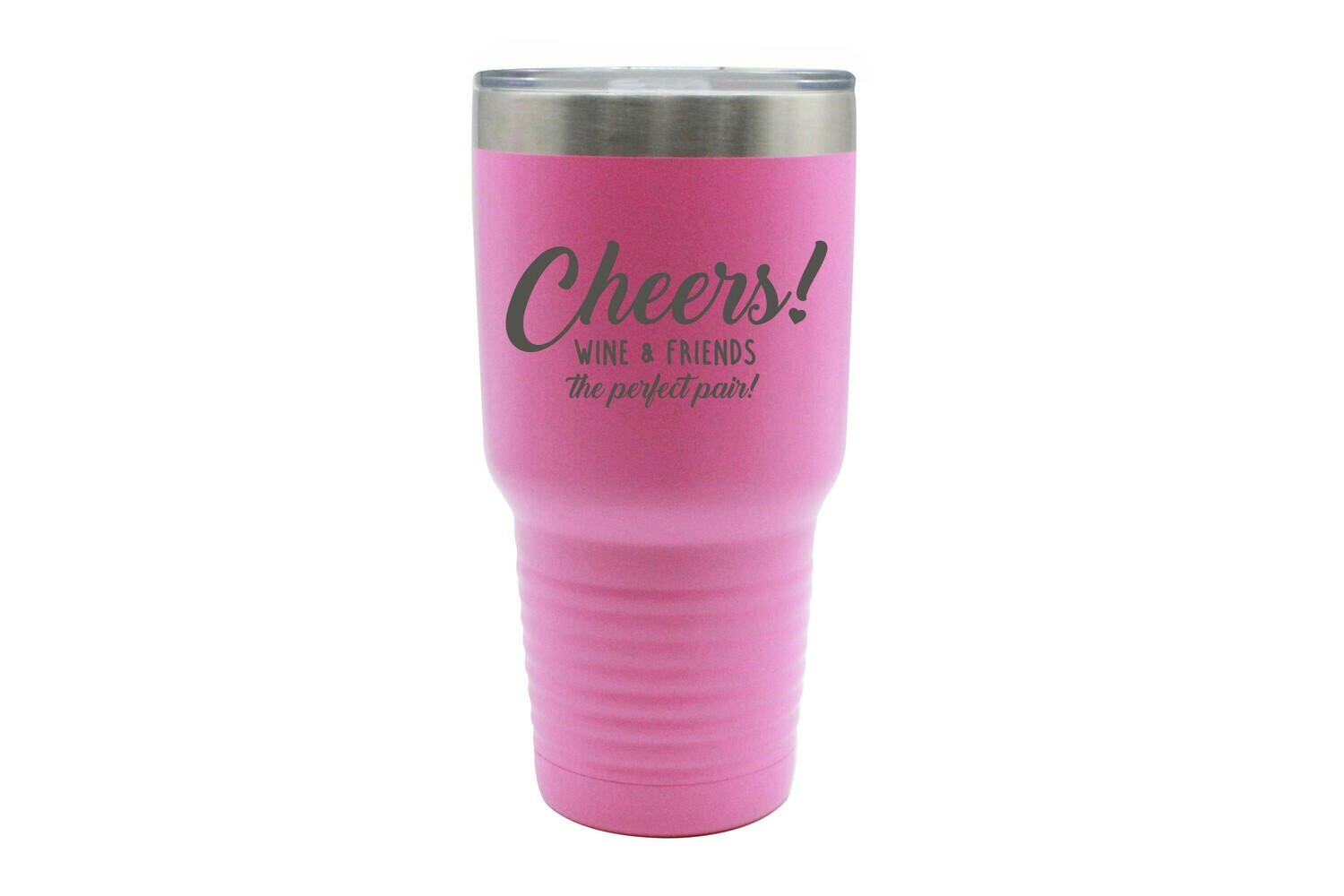 Wine & Friends the Perfect Pair or Your Custom Saying Insulated Tumbler 30 oz
