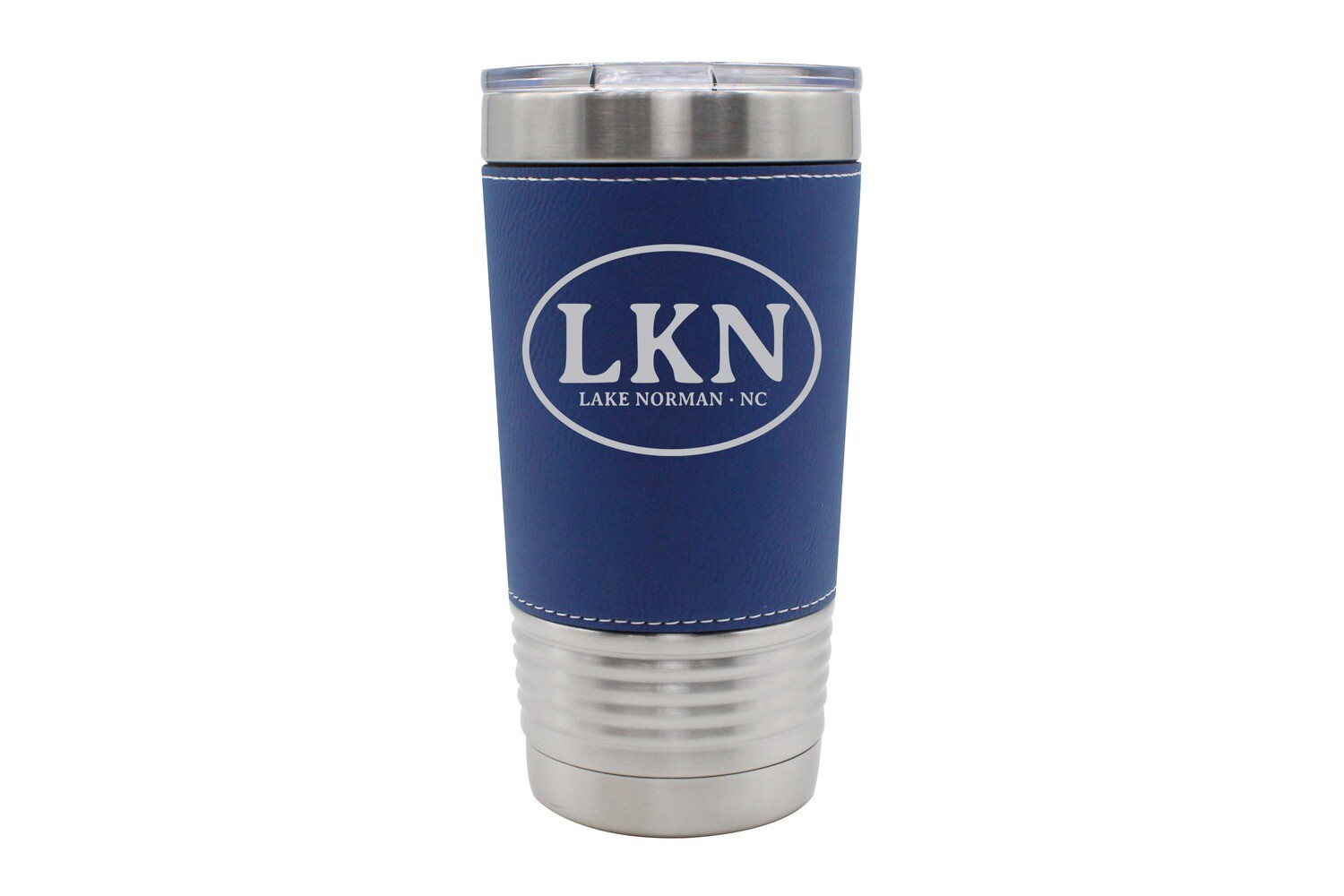 Leatherette 20 oz Custom Insulated Tumbler with Initials or Airport Code
