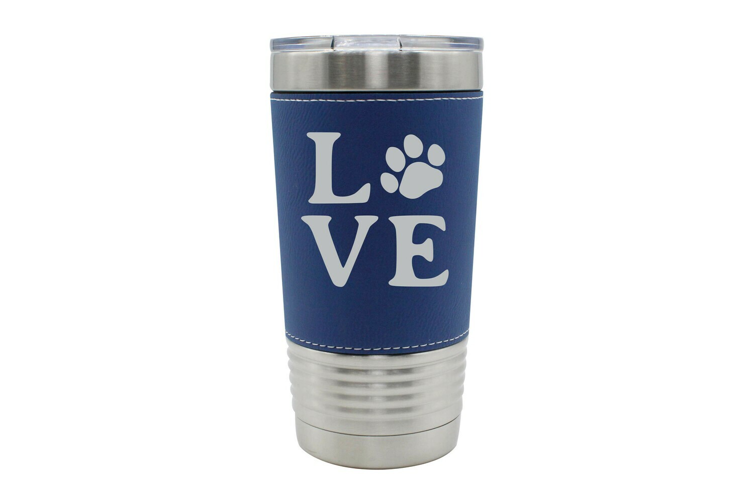 Leatherette 20 oz Love Customized with Dog or Cat Print Insulated Tumbler