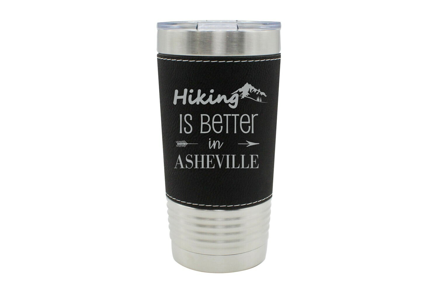 Leatherette 20 oz Hiking Customized with City/Location Insulated Tumbler