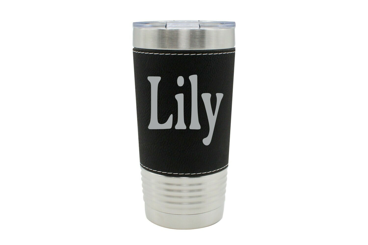 Leatherette 20 oz Personalized Insulated Tumbler with Name