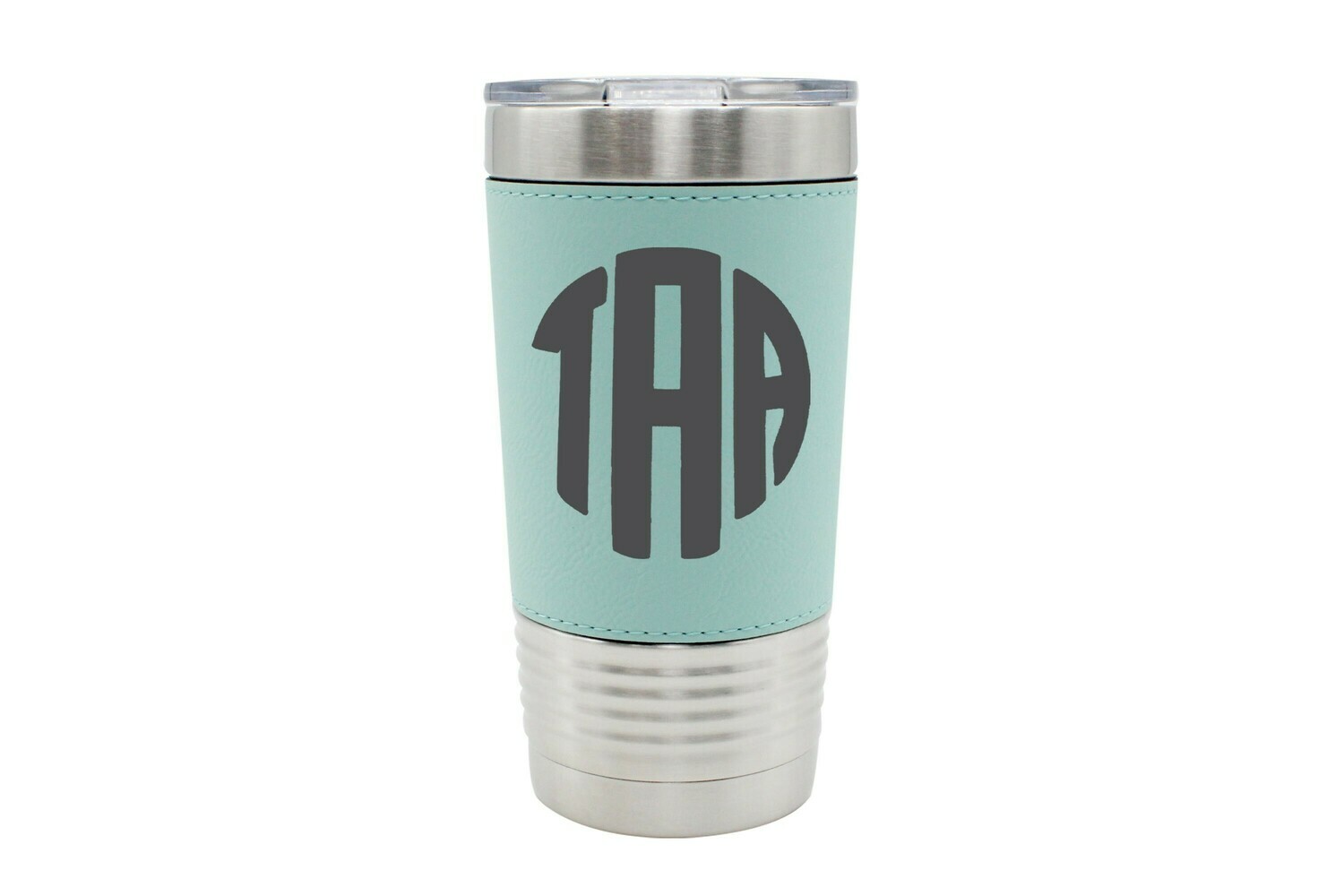 Leatherette 20 oz Monogrammed Insulated Tumbler