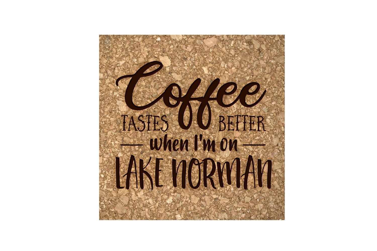 Coffee Tastes better with Customized Location Cork Coaster Set