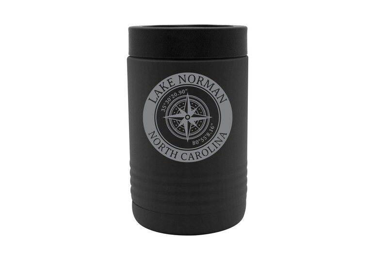 Custom Location with Latitude & Longitude in Circle Insulated Beverage Holder