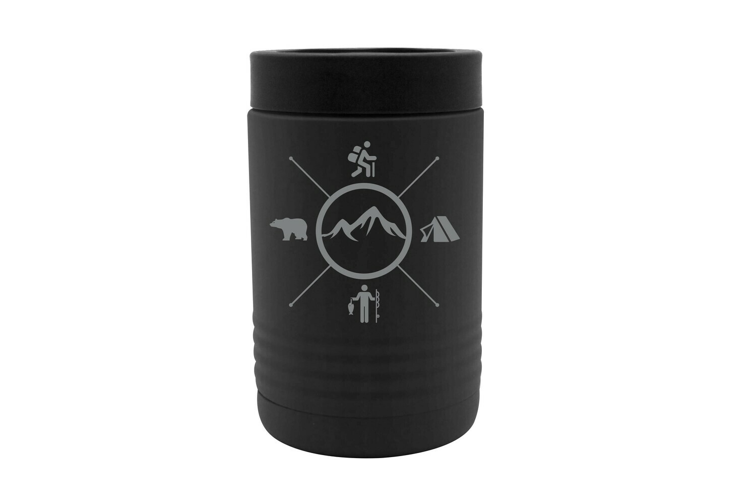 Mountains with 4 Outdoor Themes Insulated Beverage Holder
