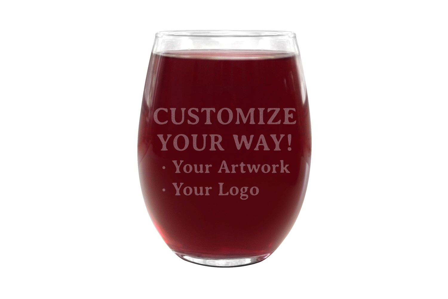 Customize Your Way Stemless Wine Glass