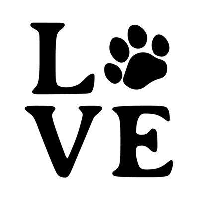 Love Customized with Dog or Cat Print Wine Glass 19 oz