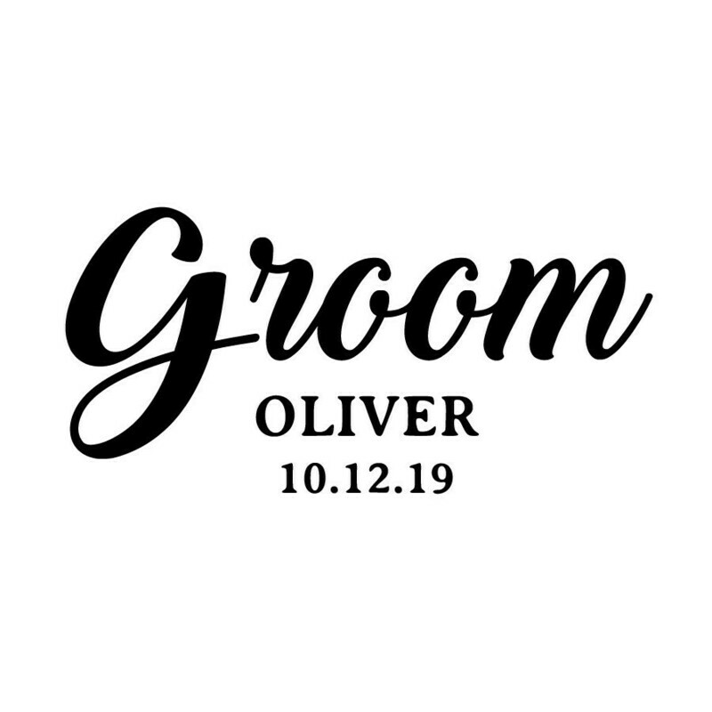 Custom "Groom" w/Name & Date Insulated Tumbler 12 oz