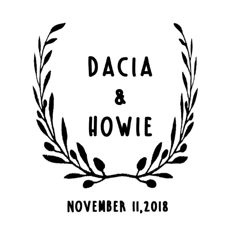 Custom Wreath and Names & Dates Insulated Beverage Holder