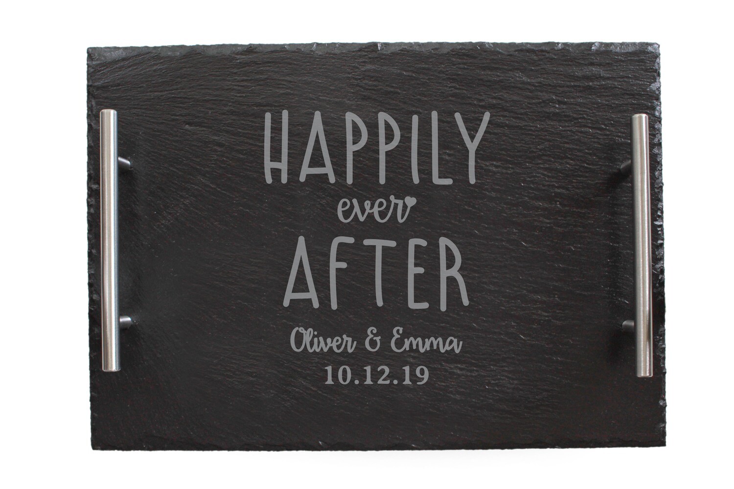 Custom Happily Ever After Slate Serving Tray