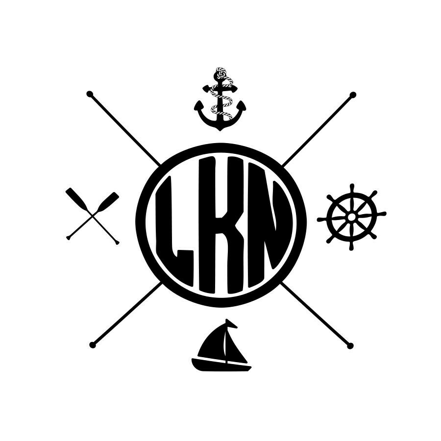 Nautical Themes Customized with Location Leatherette Coaster Set