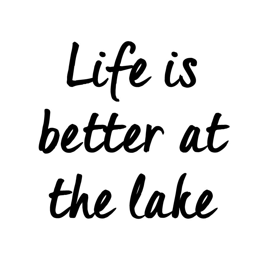 Life is Better at the Lake or Beach Leatherette Coaster Set