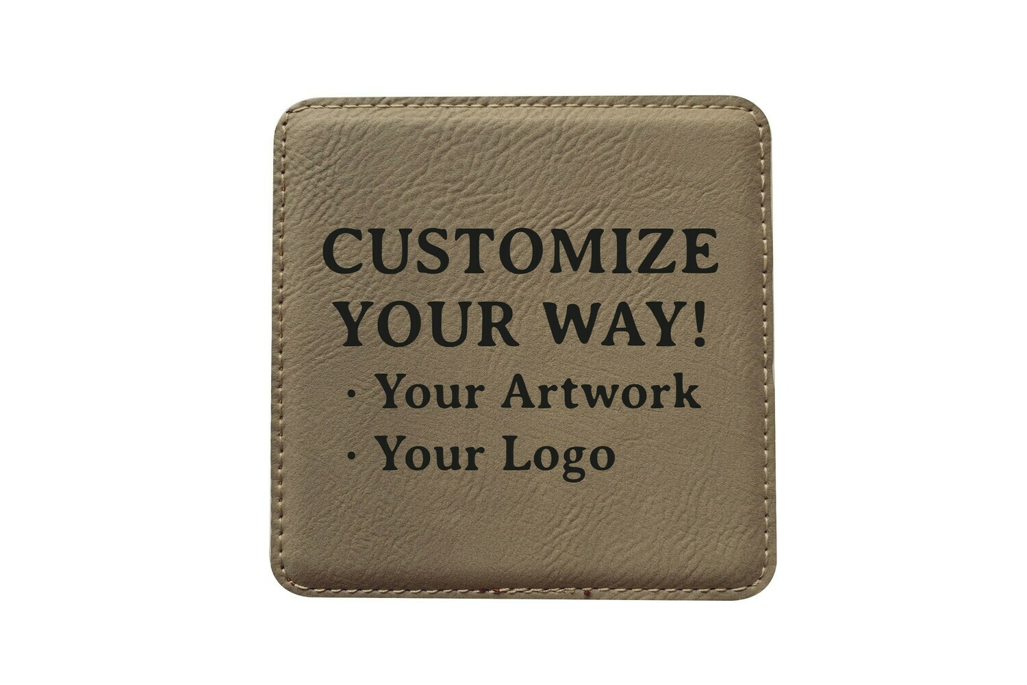 Customize Your Way Leatherette Coaster Set
