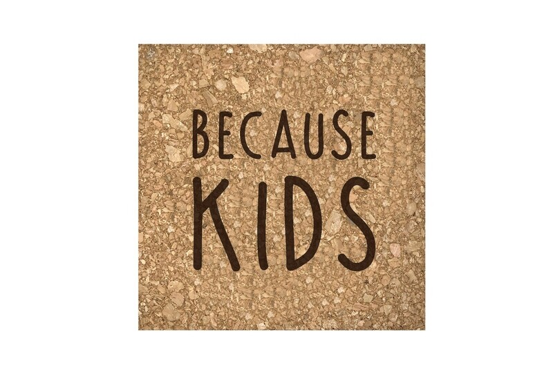 Because Kids Cork Coaster Set