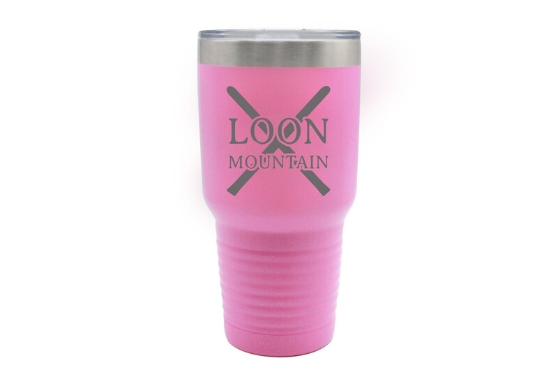 Skis with Custom Location Insulated Tumbler 30 oz