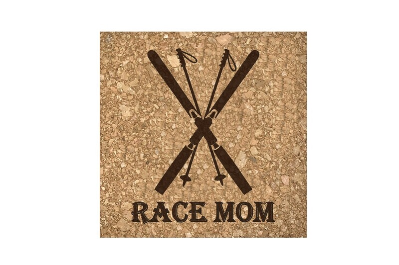 Race Mom Cork Coaster Set
